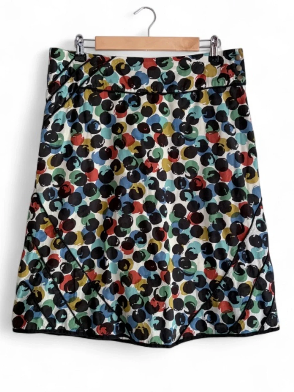 Edme & Esyllte 100% Cotton Dot Print A Line Skirt Size 8